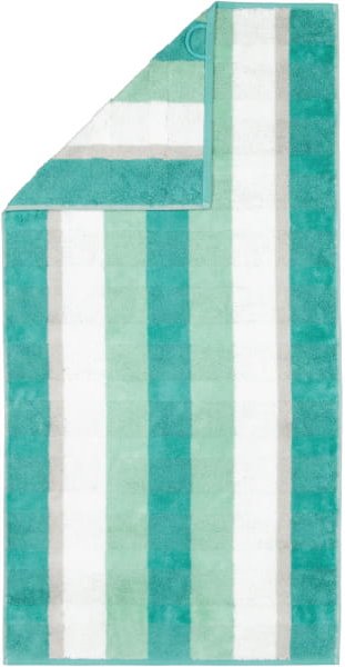 Cawö Handtücher Noblesse Stripe 1087 - Farbe: smaragd - 44 - Handtuch 50x100 cm