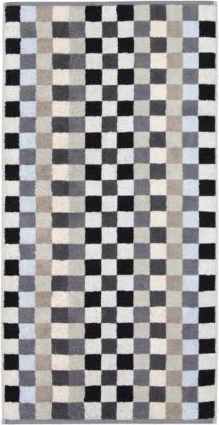Cawö - Unique Karo 942 - Farbe: anthrazit - 77 - Handtuch 50x100 cm