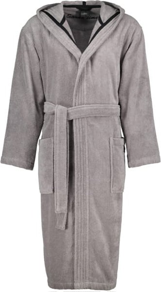Cawö Home Bademantel Sauna Time Herren Kapuze 833 - Farbe: stein - 79 - L