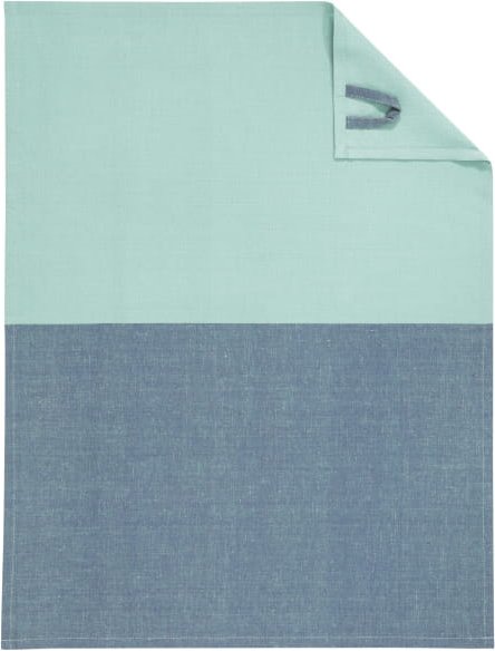 Cawö Home Geschirrtücher Cuisine Duo 535 - Farbe: nachtblau/mint - 14 - 50x70 cm