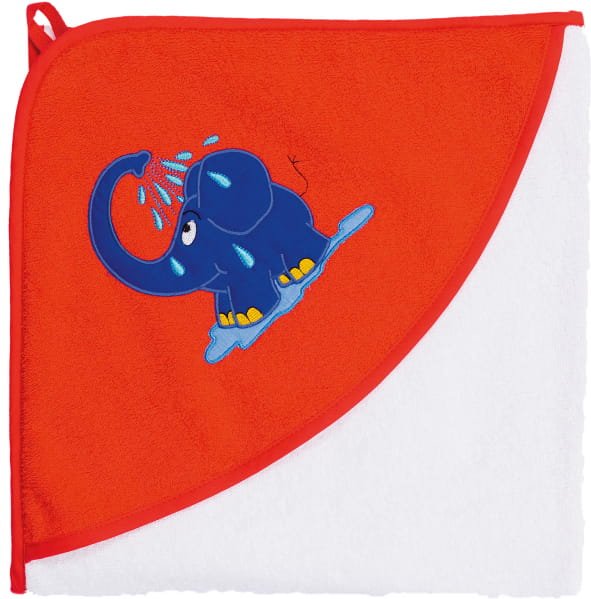 Smithy Die Sendung mit dem blauen Elefanten - Kapuzentuch - Farbe: weiß (1503044)