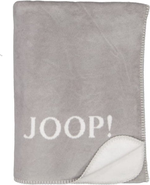 JOOP! Wohndecke Uni-Doubleface - Größe: 150x200 cm - Farbe: Graphit-Rauch