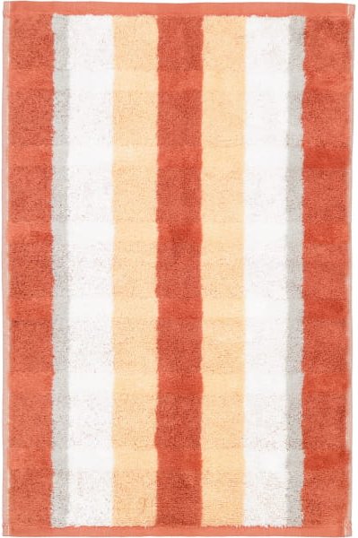 Cawö Handtücher Noblesse Stripe 1087 - Farbe: brick - 33 - Gästetuch 30x50 cm