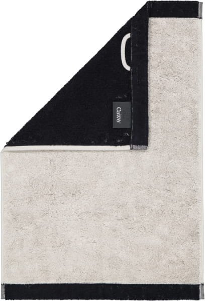 Cawö Handtücher Lifestyle Splash 7071 - Farbe: platin/schwarz - 79 - Gästetuch 30x50 cm
