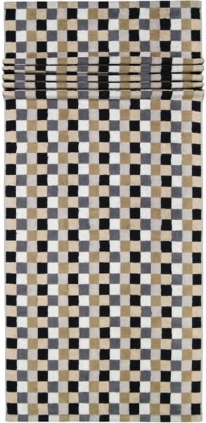 Cawö - Life Style Karo 7047 - Farbe: 37 - kiesel - Saunatuch 70x180 cm