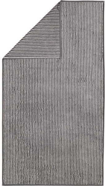 Cawö Handtücher Two-Tone Stripes 480 - Farbe: basalt - 73 - Duschtuch 80x150 cm