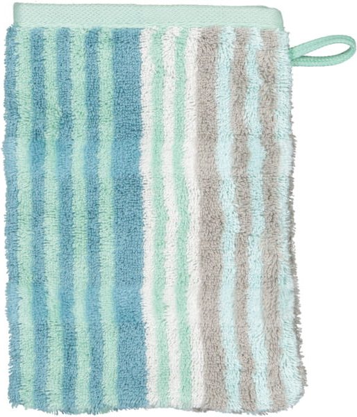 Cawö Handtücher Noblesse Harmony Streifen 1085 - Farbe: jade - 47 - Waschhandschuh 16x22 cm