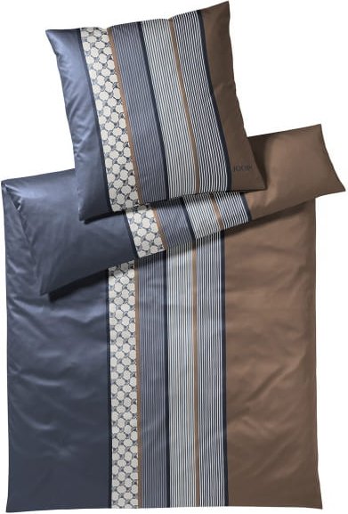JOOP Bettwäsche Cornflower Stripes 4069 - Farbe: Deep Ocean - 28 - 80x80 cm - 135x200 cm