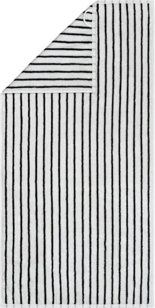 Cawö Handtücher Black&White Streifen 6278 - Farbe: schwarz/weiß - 96 - Duschtuch - 80x150 cm
