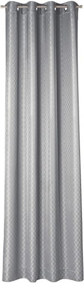 JOOP! Vorhang Gardine Allover mit Ösen - Farbe: Silber - 011 - 140x250 cm