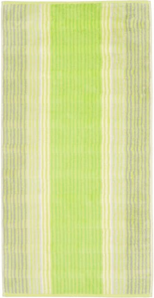 Cawö - Noblesse Cashmere Streifen 1056 - Farbe: kiwi - 45 - Handtuch 50x100 cm