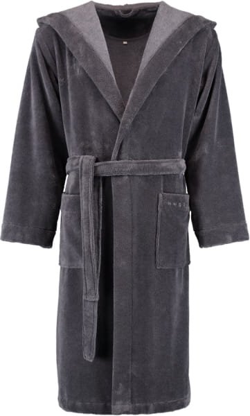 bugatti Herren Bademantel Kapuze Roberto - Farbe: graphit - 766 - XXL