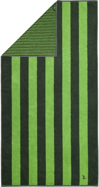 Möve Handtücher Superwuschel Blockstreifen - Farbe: cypress/peridot - 062 - Duschtuch 80x150 cm