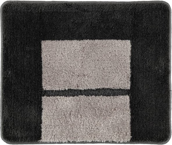 Rhomtuft RHOMY - Badteppich Liberty 256 - Farbe: anthrazit/perlgrau - 409 - 50x60 cm