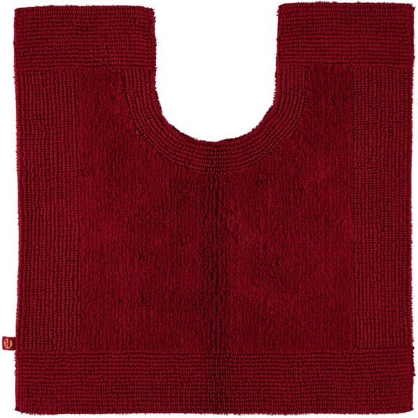 Rhomtuft - Badteppiche Prestige - Farbe: cardinal - 349 - Toilettenvorlage mit Ausschnitt 60x60 cm