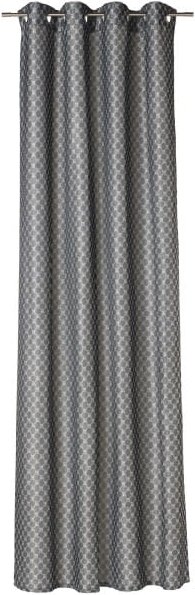 JOOP! Vorhang Gardine Allover mit Ösen - Farbe: Grau - 010 - 140x300 cm