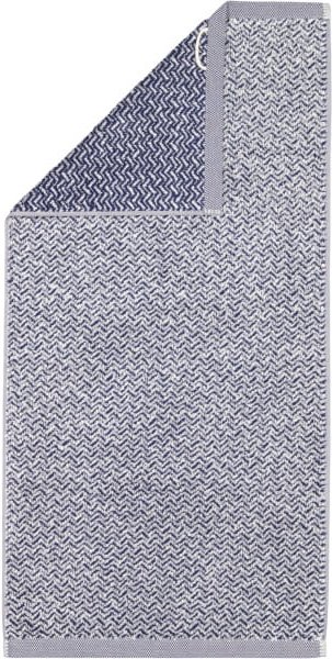 Möve Handtücher Brooklyn Fischgrat - Farbe: nature/deep sea - 042 - Handtuch 50x100 cm