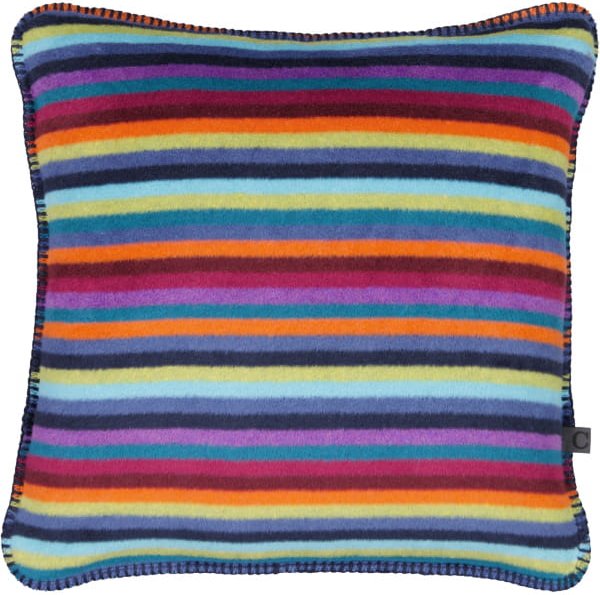 Cawö Kissenhüllen Lifestyle Streifen 70480 - Farbe: multicolor dunkel - 84 - 50x50 cm