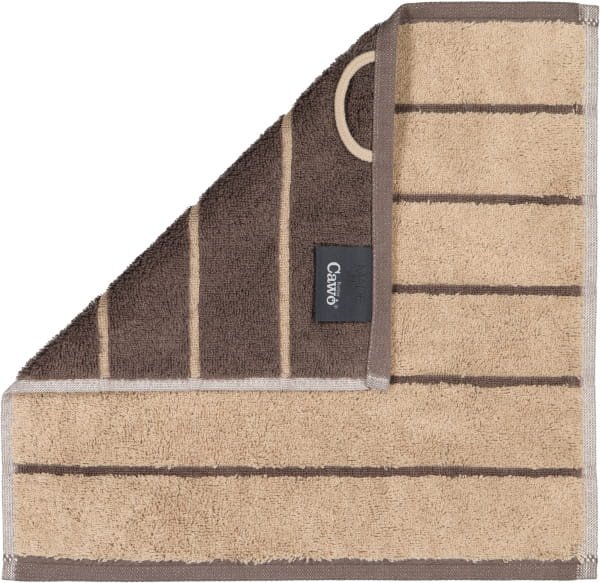 Cawö Handtücher Balance Doubleface 6232 - Farbe: sand - 39 - Seiflappen 30x30 cm