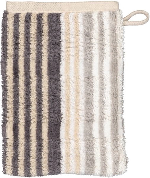 Cawö Handtücher Noblesse Harmony Streifen 1085 - Farbe: natur - 37 - Waschhandschuh 16x22 cm