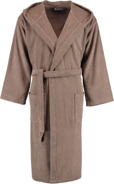 Rhomtuft - Bademantel Baronesse unisex - Farbe: taupe - 58 - XL