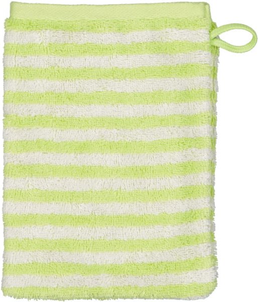 Cawö Handtücher Campus Ringel 955 - Farbe: pistazie - 44 - Waschhandschuh 16x22 cm