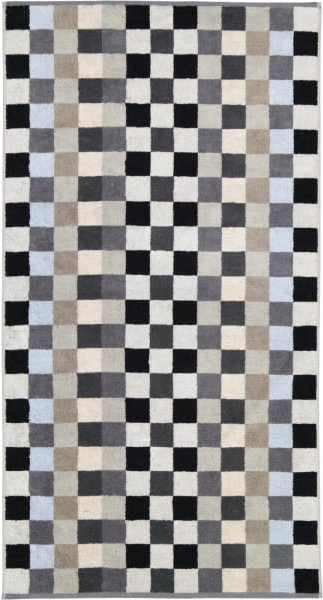 Cawö - Unique Karo 942 - Farbe: anthrazit - 77 - Duschtuch 70x140 cm