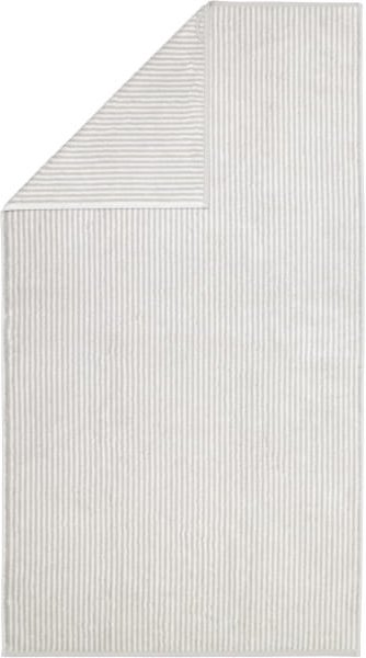 Cawö Handtücher Two-Tone Stripes 480 - Farbe: platin - 76 - Duschtuch 80x150 cm