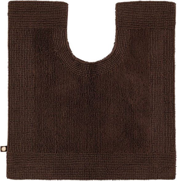 Rhomtuft - Badteppiche Prestige - Farbe: mocca - 406 - Toilettenvorlage mit Ausschnitt 60x60 cm