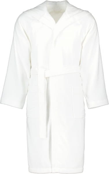 Vossen Bademäntel unisex Kurzmantel mit Kapuze Texas - Farbe: weiß - 0300 - M