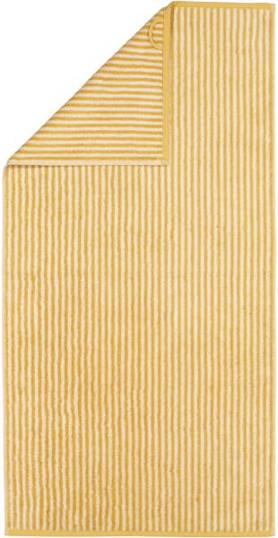 Cawö Handtücher Two-Tone Stripes 480 - Farbe: gold - 53 - Handtuch 50x100 cm