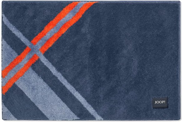 JOOP Badteppich Checks 288 - Farbe: Navy - 043 - 60x90 cm