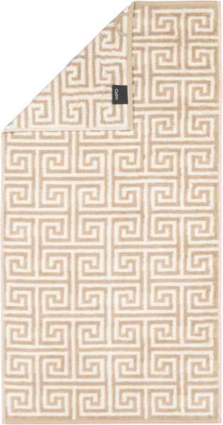Thumbnail - Cawö Handtücher Noblesse Elegance Allover 1088 - Farbe: sand - 33 - Handtuch 50x100 cm