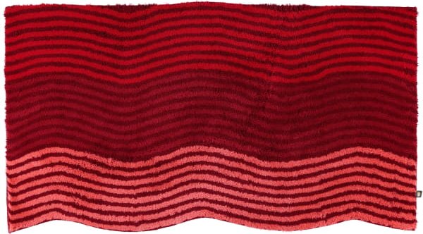 Rhomtuft - Badteppiche Wave 129 - Farbe: cardinal/carmin/erdbeere/begonie - 1351 - 60x90 cm