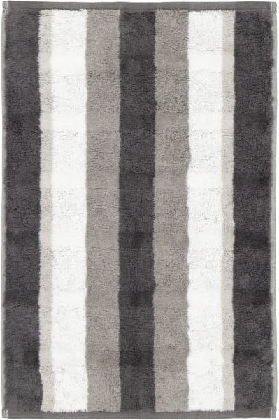 Cawö Handtücher Noblesse Stripe 1087 - Farbe: anthrazit - 77 - Gästetuch 30x50 cm