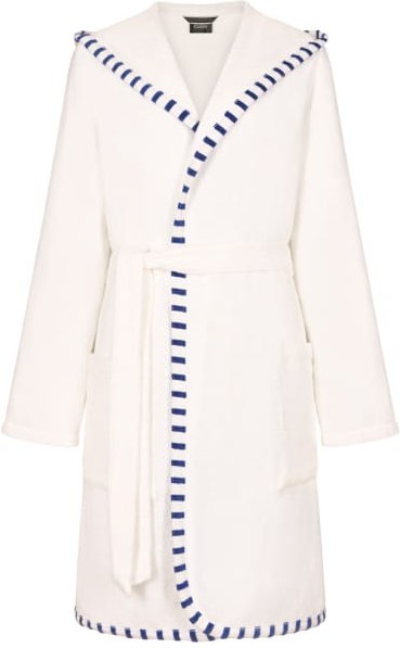 Cawö Home Bademäntel Damen Kapuze Breton 848 - Farbe: weiß - 600 - S
