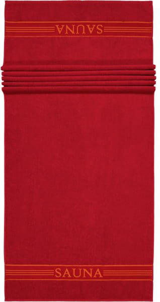 Thumbnail - frottana Saunatücher Sauna - Farbe: ruby - 075 - 80x200 cm