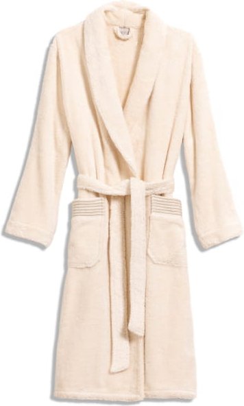 Möve Bademäntel unisex Schalkragen Wellness - Farbe: natur - 869 - L