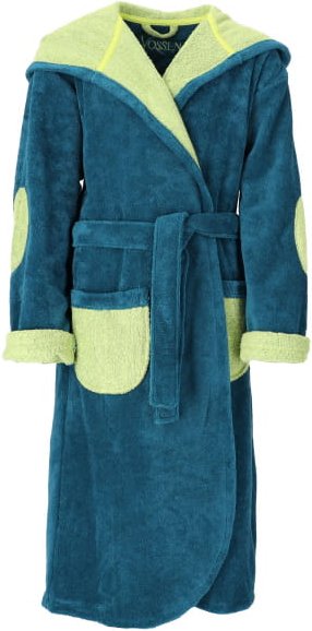 Thumbnail - Vossen Kinderbademäntel Kinder Kapuze Momo - Farbe: poseidon - 0003 - 122/128