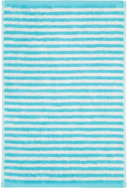 Cawö Handtücher Campus Ringel 955 - Farbe: türkis - 41 - Gästetuch 30x50 cm