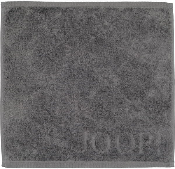 Thumbnail - JOOP Uni Cornflower 1670 - Farbe: anthrazit - 774 - Seiflappen 30x30 cm