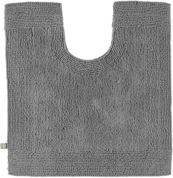 Rhomtuft - Badteppiche Prestige - Farbe: kiesel - 85 - Toilettenvorlage mit Ausschnitt 60x60 cm