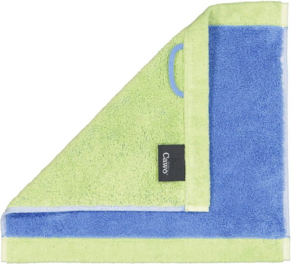 Cawö Handtücher Lifestyle Splash 7071 - Farbe: capri/pistazie - 14 - Seiflappen 30x30 cm