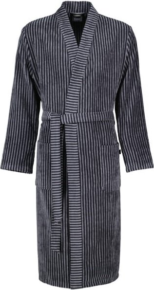 Thumbnail - Cawö Herren Bademantel Kimono 4854 - Farbe: anthrazit - 97 - L