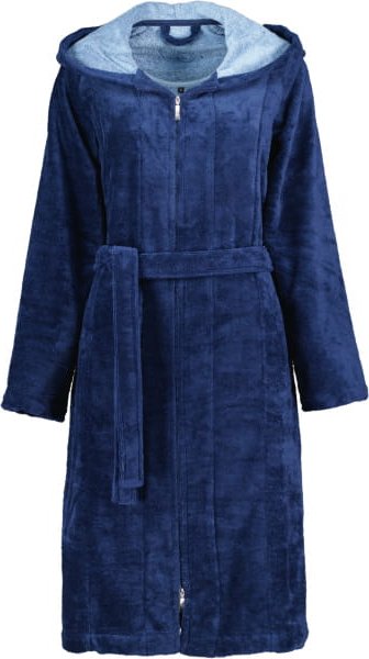 Thumbnail - Vossen Bademantel Damen Palermo - Farbe: winternight - 004 (141570) - XL