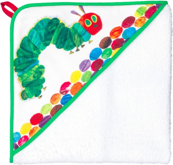 Smithy Die kleine Raupe Nimmersatt - Kapuzentuch 100 x 100 cm - Farbe: weiß (1403034)