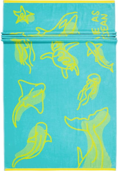 Vossen Strandtücher Free Ocean - Farbe: light azure - 0002 - 100x180 cm