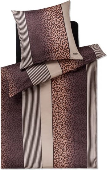 JOOP! Bettwäsche Leo 4112 - Farbe: Taupe - 09 - 80x80 cm - 155x220 cm