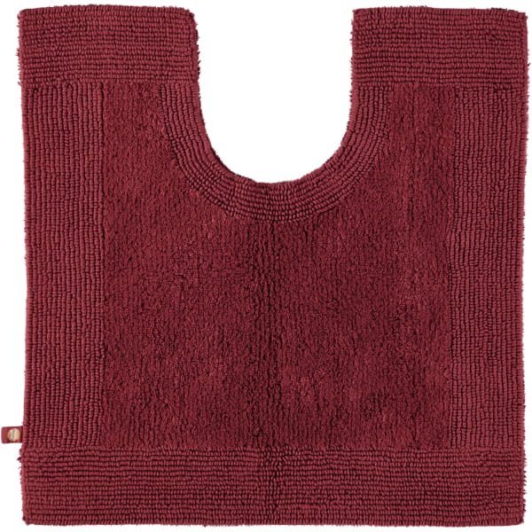 Rhomtuft - Badteppiche Prestige - Farbe: marsala - 391 - Toilettenvorlage mit Ausschnitt 60x60 cm