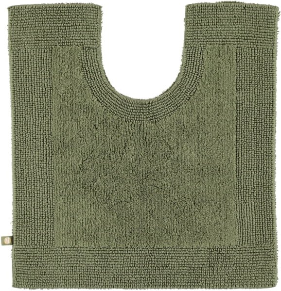 Thumbnail - Rhomtuft - Badteppiche Prestige - Farbe: olive - 404 - Toilettenvorlage mit Ausschnitt 60x60 cm